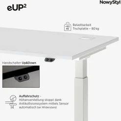 NowyStyl Schreibtisch elektrisch eUP2 160 x 70 cm