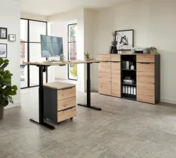 Outlet Innostyle Schreibtisch elektrisch Memphis Eiche Artisan