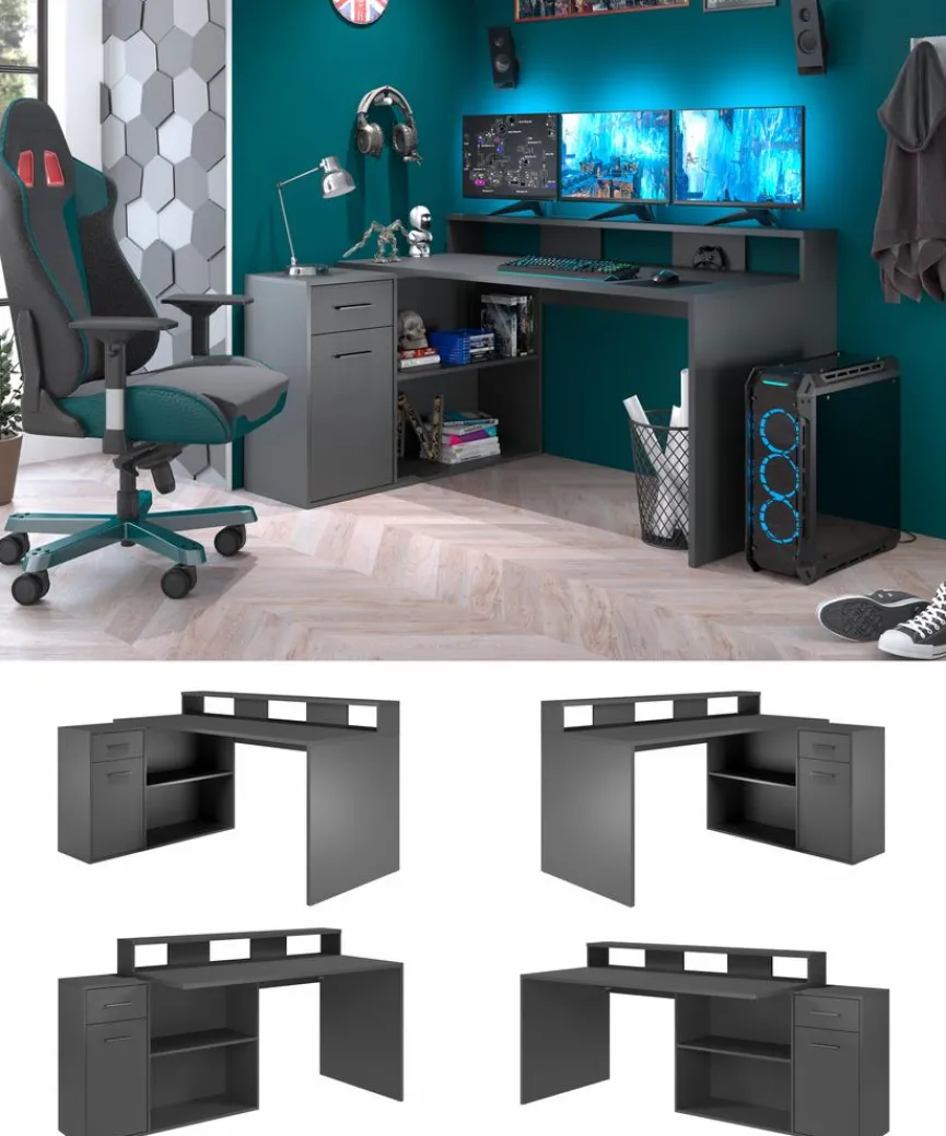 Kinder trendteam Schreibtisch Gamer