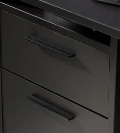 New FORTE Schreibtisch Tezaur Schwarz