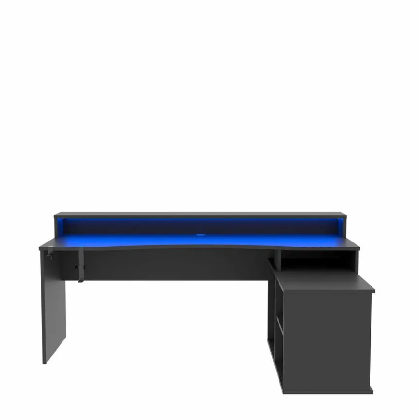 Sale FORTE Schreibtisch Tezaur Schwarz