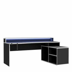 Online FORTE Schreibtisch Tezaur Schwarz