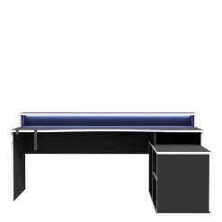 Online FORTE Schreibtisch Tezaur Schwarz