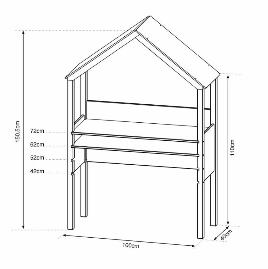 Kinder Schreibtisch Tower