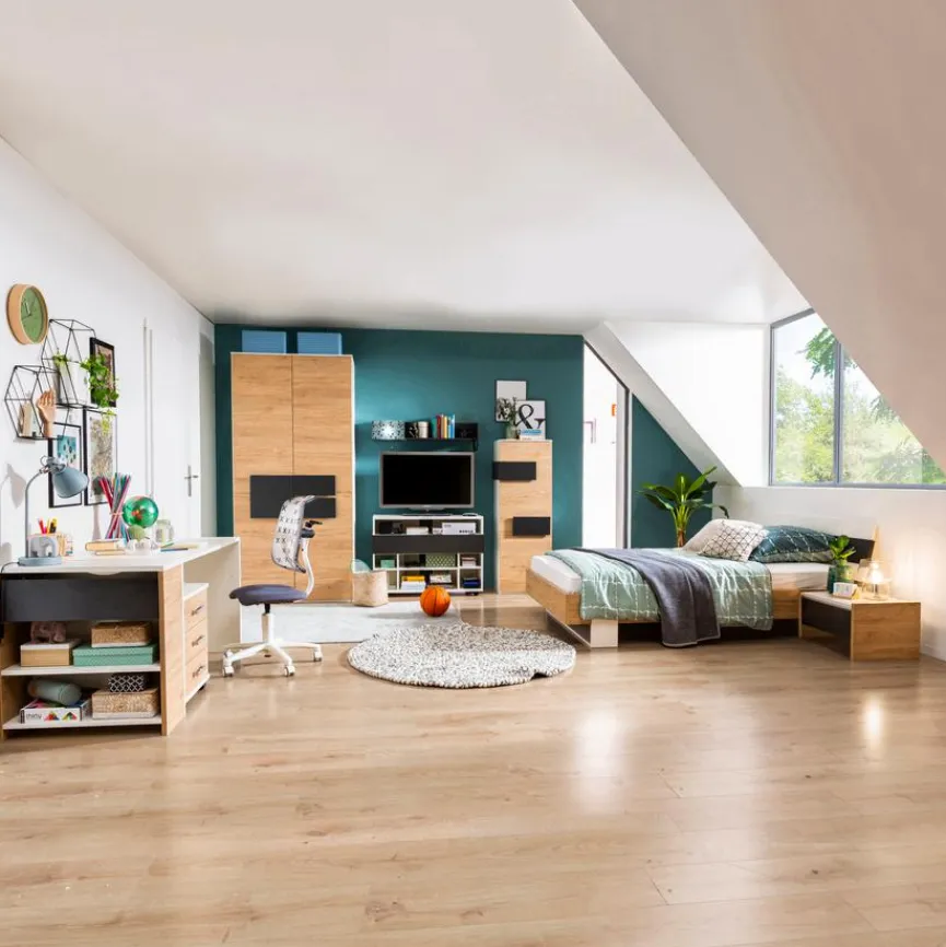 Hot Röhr Schreibtisch-Anbau Clip Eiche