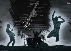 Online Moll Schreibtischunterlage Band Grau / Blau