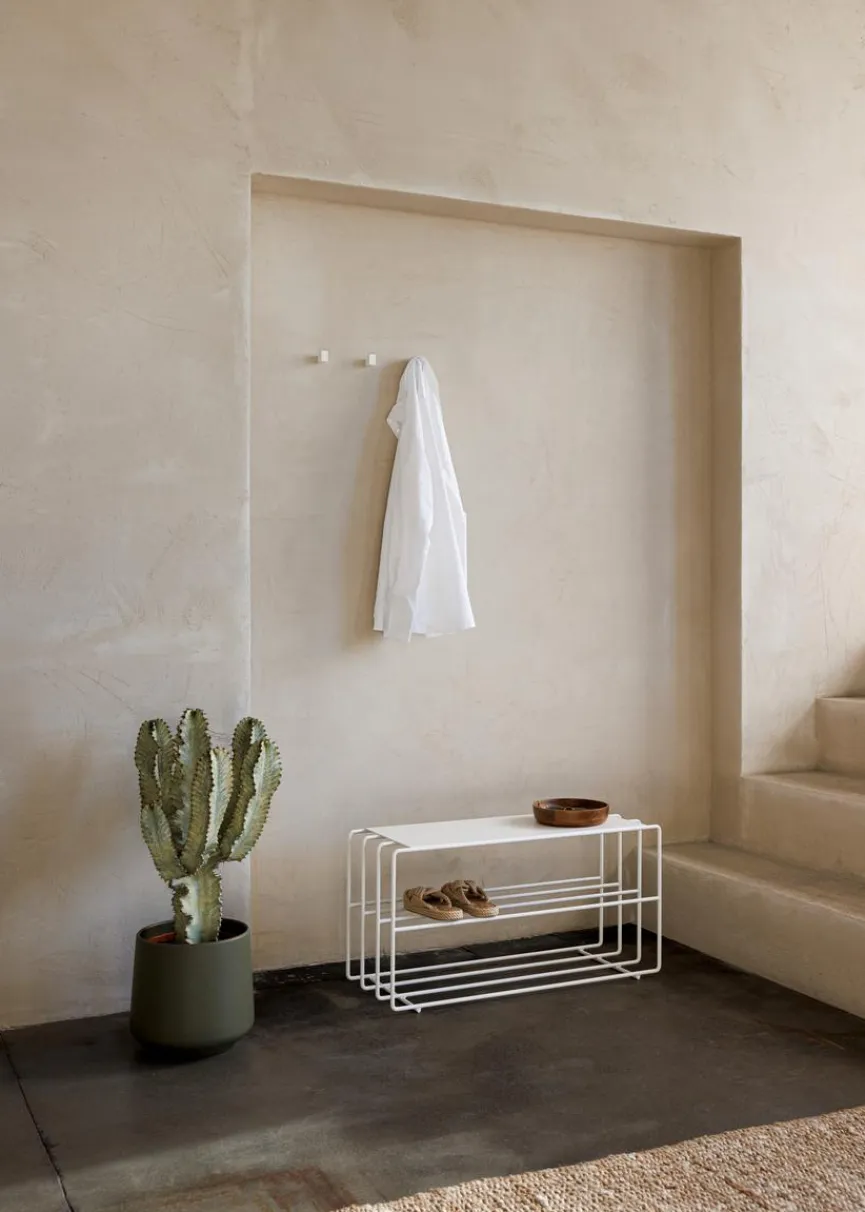 Discount Metallbude Schuhregal Neva Weiß