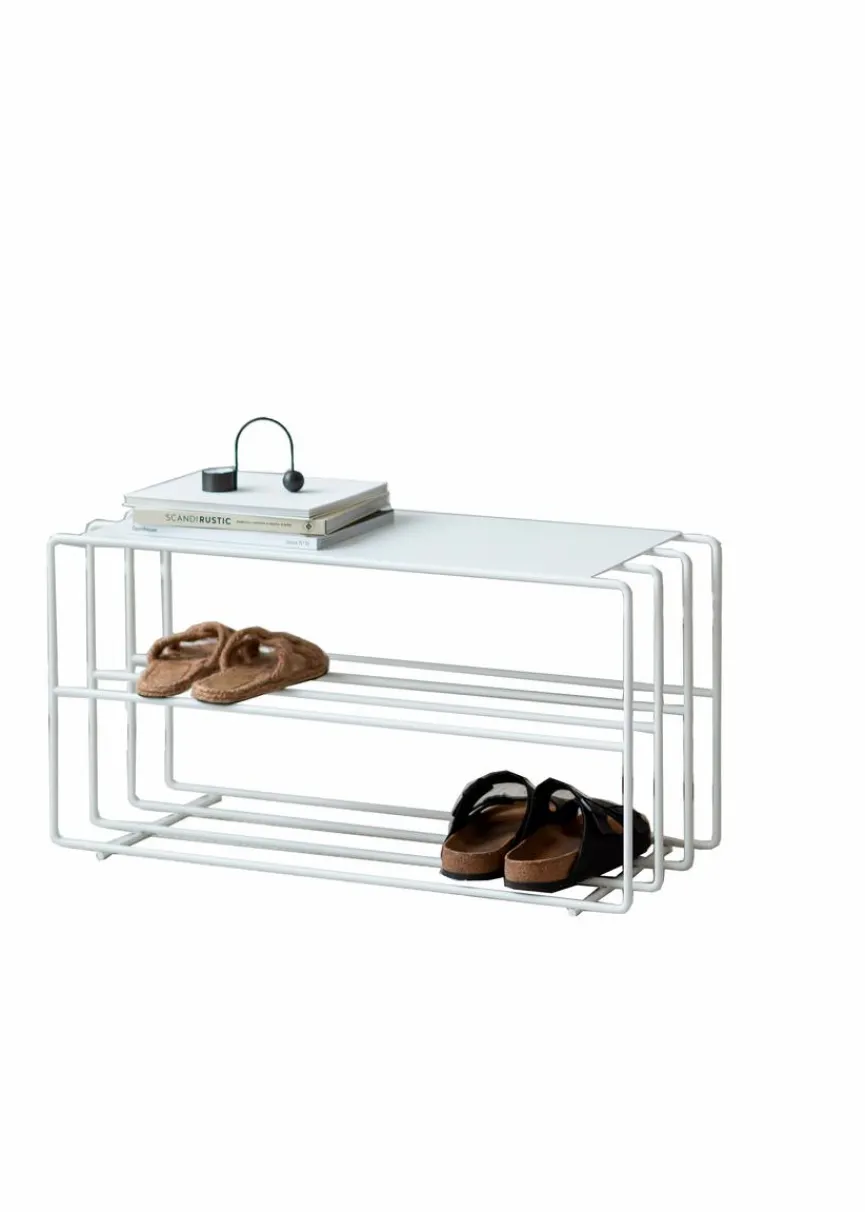 Discount Metallbude Schuhregal Neva Weiß