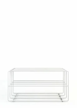 Discount Metallbude Schuhregal Neva Weiß