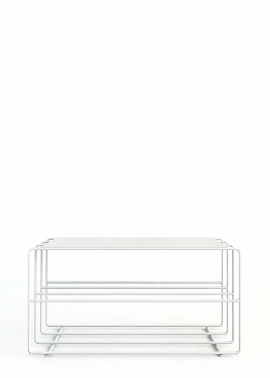 Discount Metallbude Schuhregal Neva Weiß