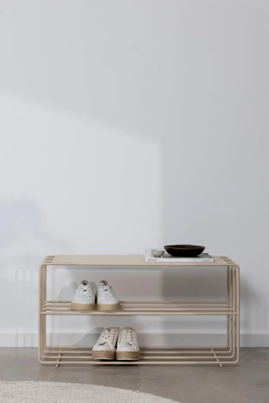 Discount Metallbude Schuhregal Neva Cashew