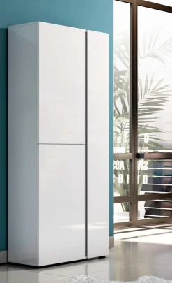 Clearance Schuhschrank Atrium Weiß Hochglanz
