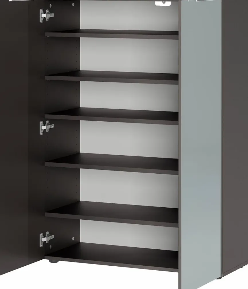 Clearance Germania Schuhschrank Genova Silbergrau