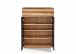 Online Gradel Schuhschrank Riva Eiche / Weißglas