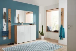 Outlet Germania Schuhschrank Telde Weiß / Eiche