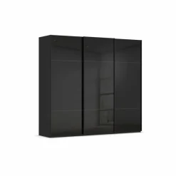 Hot rauch ORANGE Schwebetürenschrank Contido-Glas 242 x 223 cm Schwarz