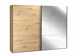 Discount FORTE Schwebetürenschrank Farida 270 x 211 cm Eiche