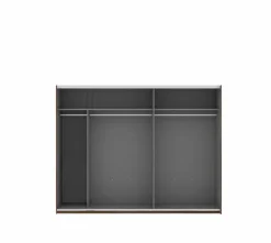Discount FORTE Schwebetürenschrank Farida 270 x 211 cm Eiche
