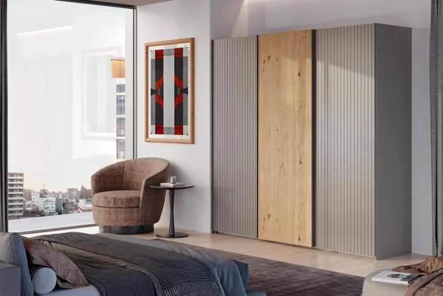 Clara Home Schwebetürenschrank Lousada 302 x 235 cm