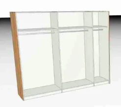 MAISON Schwebetürenschrank Miami 257 x 220 cm