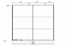 MAISON Schwebetürenschrank Miami 257 x 220 cm