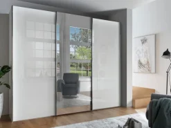 Best Wiemann Schwebetürenschrank Monaco 300 x 217 cm Weiß