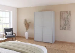 Online rauch ORANGE Schwebetürenschrank Quadra 136 x 210 cm Seidengrau