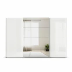 rauch ORANGE Schwebetürenschrank Quadra 315 x 229 cm Weiß