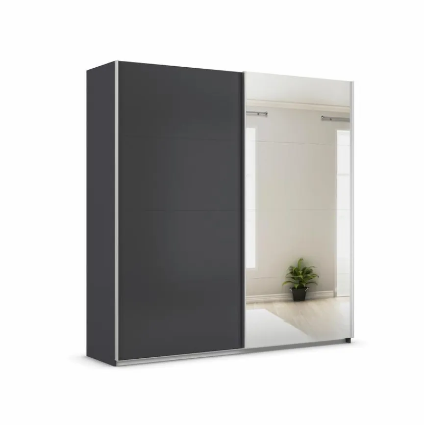 Best rauch ORANGE Schwebetürenschrank Quadra 225 x 229 cm Grau
