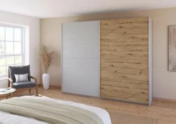 rauch ORANGE Schwebetürenschrank Quadra 271 x 229 cm Seidengrau