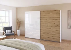 Online rauch ORANGE Schwebetürenschrank Quadra 271 x 210 cm Weiß / Hochglanz