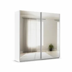 Sale rauch ORANGE Schwebetürenschrank Quadra 225 x 229 cm Weiß