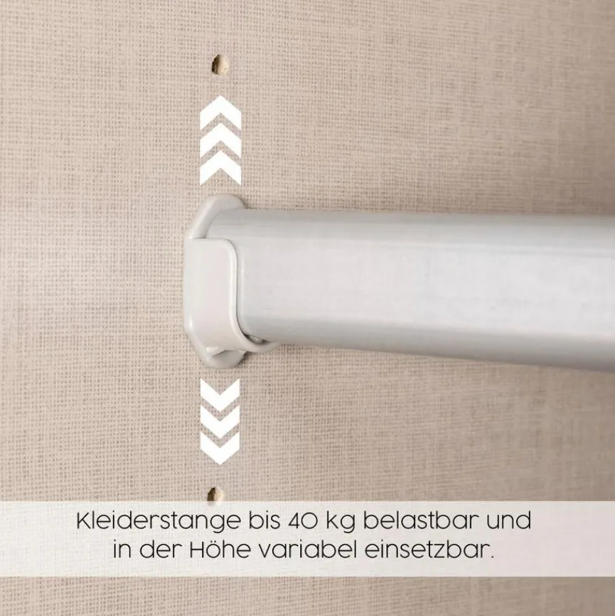 Sale rauch ORANGE Schwebetürenschrank Quadra 136 x 210 cm Weiß