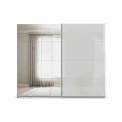 rauch ORANGE Schwebetürenschrank Quadra 271 x 229 cm Seidengrau