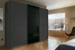 Discount rauch ORANGE Schwebetürenschrank Raila 271 x 229 cm Grau-Metallic