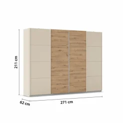 New rauch ORANGE Schwebetürenschrank Syncrono 271 x 211 cm Champagner