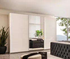 Best Composad Schwebetürenschrank Systema 301 x 223 cm Weiß