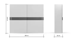Sormani Schwebetürenschrank Terni 280 x 239 cm