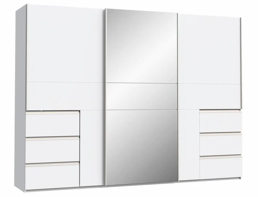 Clearance FORTE Schwebetürenschrank Winn2 270 x 200 cm Weiß