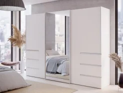 Clearance FORTE Schwebetürenschrank Winn2 270 x 200 cm Weiß