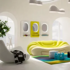 Online KARE X KARIM RASHID Sessel Glow Wave 70889 Weiß