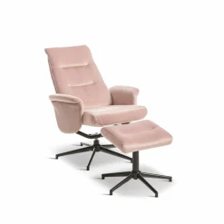 Sessel mit Hocker Brixen Rosa