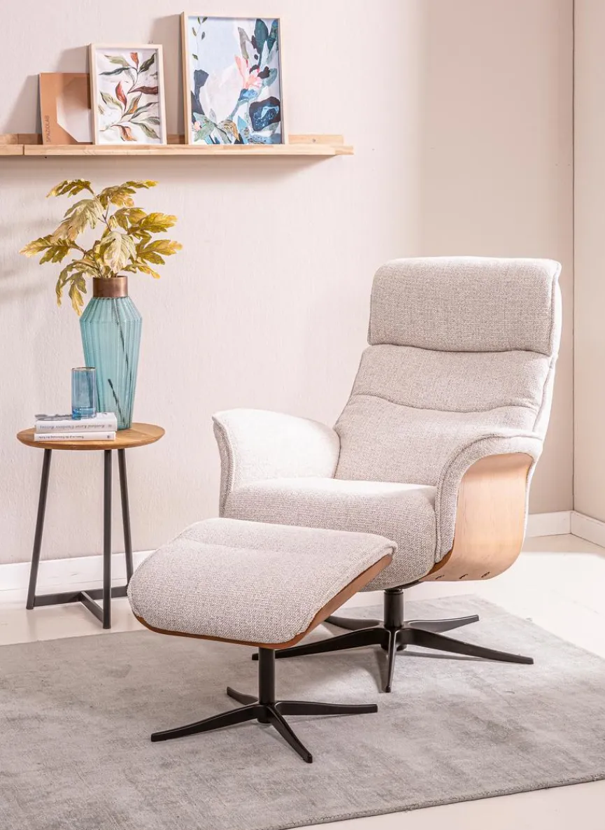 Sessel mit Hocker Corte