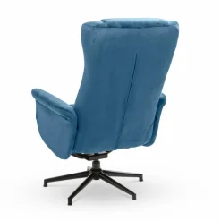 Hot Sessel mit Hocker Linz Blau