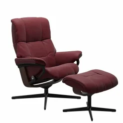 Online STRESSLESS Sessel mit Hocker Mayfair Cross Batick Bordeaux