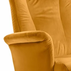 Outlet Sessel mit Hocker Meran Gelb