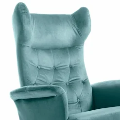 Clearance Sessel mit Hocker Vals Blau