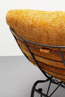 Hot KARE DESIGN Sessel mit Hocker Vienna 87842 Gelb