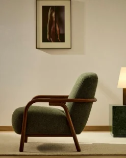 Online Kave Home Sessel Sylo Dunkelgrün