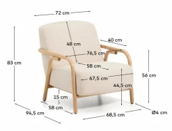 Best Kave Home Sessel Sylo Beige